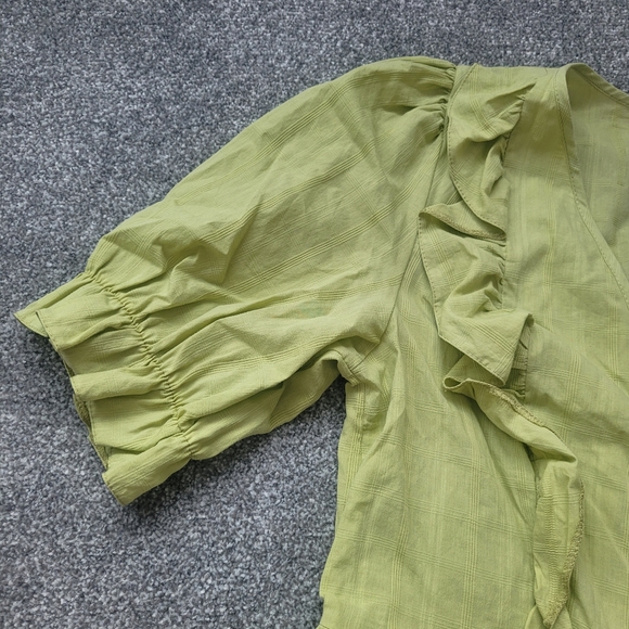 Brand New with tags George Asda Green Cross Over Top 100% Cotton Size 12. - Picture 4 of 6